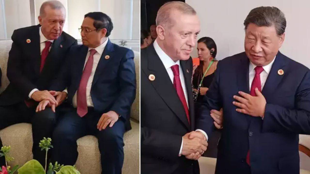 Erdoğan G20’de diz dize sohbetlerle gündem oldu